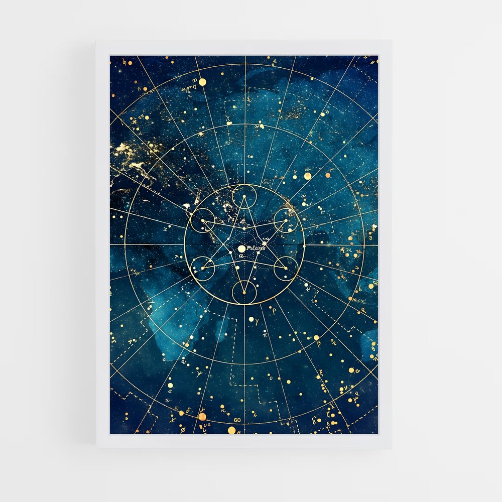 Poster Étoiles d'Hier – affiche Espace rétro (vue 3)